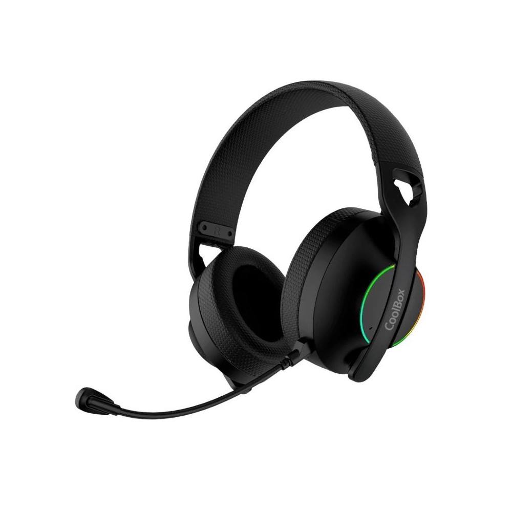 Coolbox gaming auriculares diadema mic wb01 rf+bt