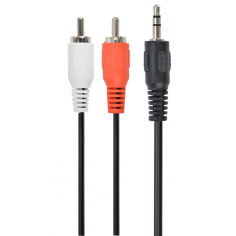 CABLE AUDIO GEMBIRD CONECTOR 3,5MM A RCA 1,5M