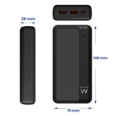 Ewent powerbank 20000mah pd 22,5w 2