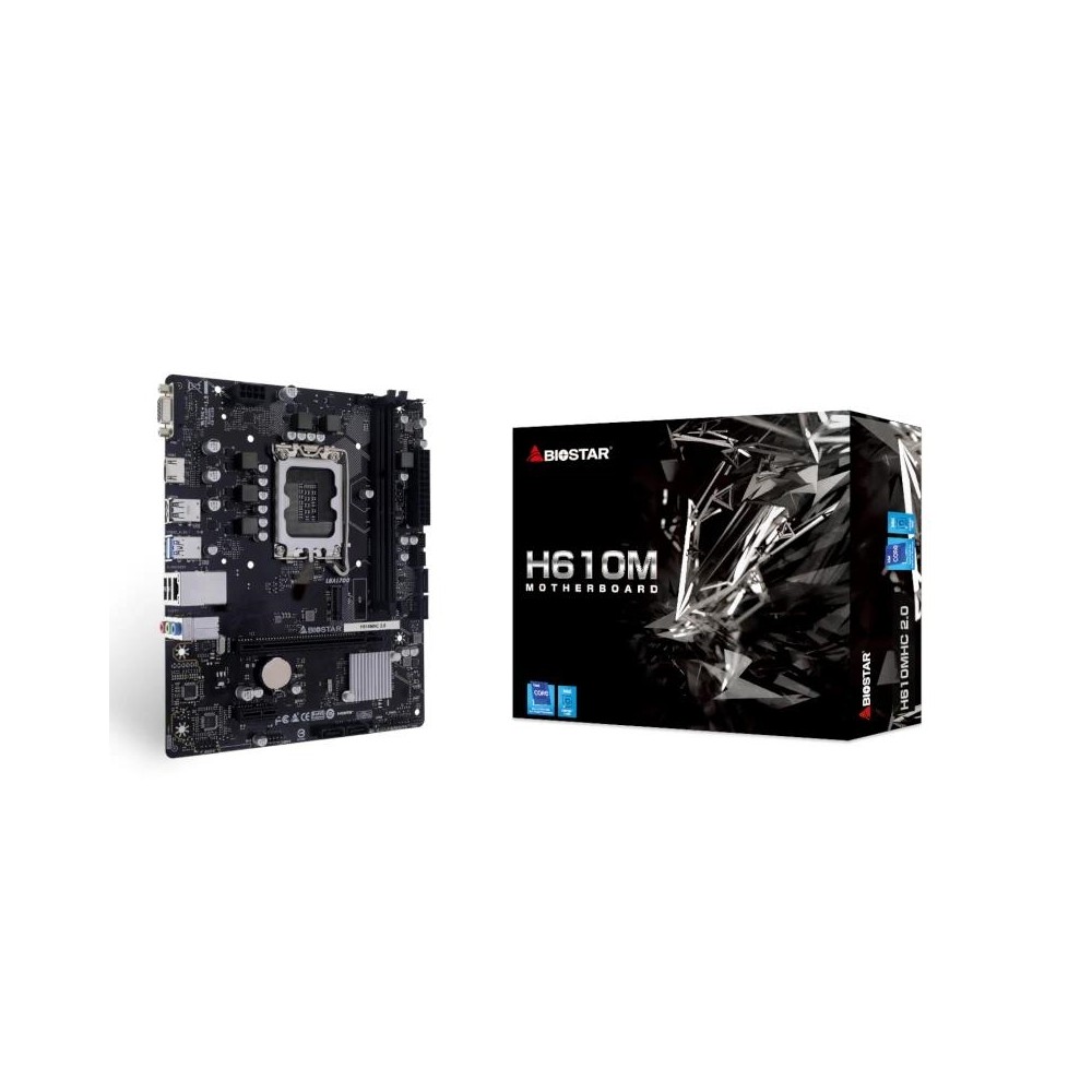 Biostar placa base h610mhc 2.0 ddr4 matx lga1700