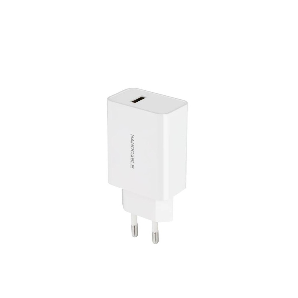Nanocable cargador 1 x usb 5v-2.1a blanco