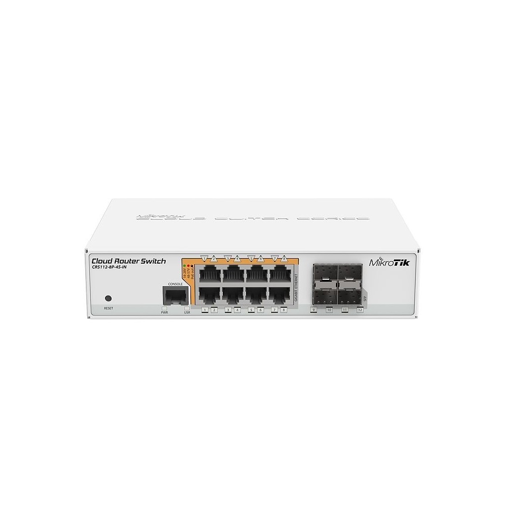 Mikrotik crs112-8p-4s-in switch 8xgb 4xsfp l5