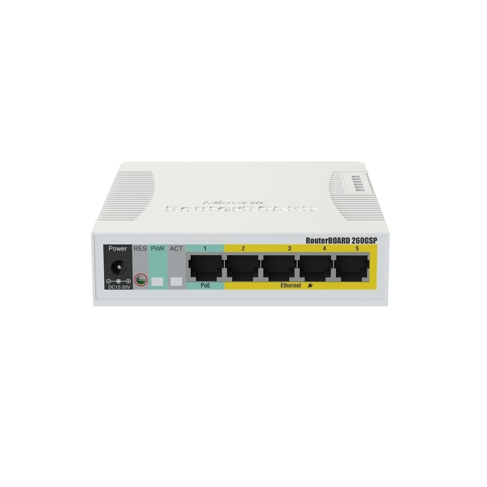 Mikrotik css106-1g-4p-1s rb260gsp switch 5xgb 1xsf