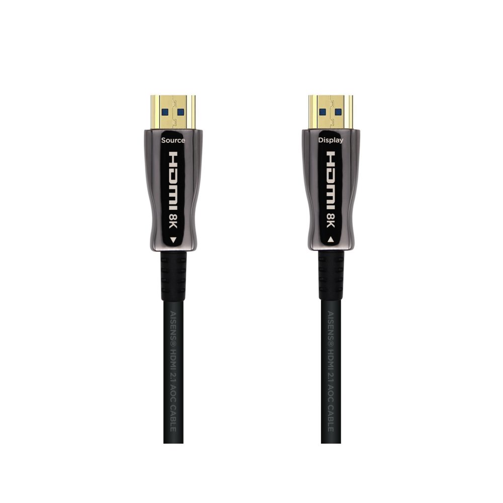 CABLE HDMI AISENS V2.1 OPTICO ACTIVO AOC 8K60HZ M/M 50M NEGRO