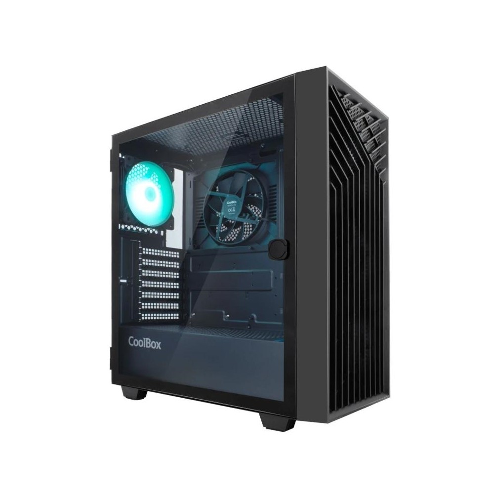 Coolbox caja gaming atx ga300 gridline black