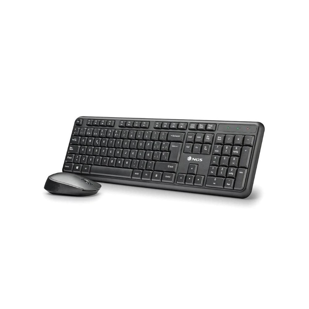 Ngs kit teclado+raton harmony inalámbrico 12 tecla