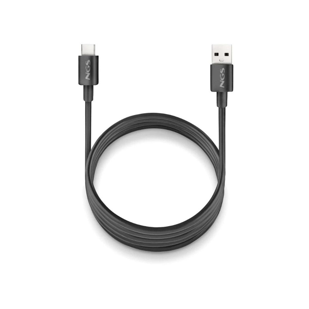 Ngs cable carga rapida usb-a a usb-c 1m negro