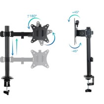 Tooq soporte mesa db1802tn-b 2 brazos 17-27"