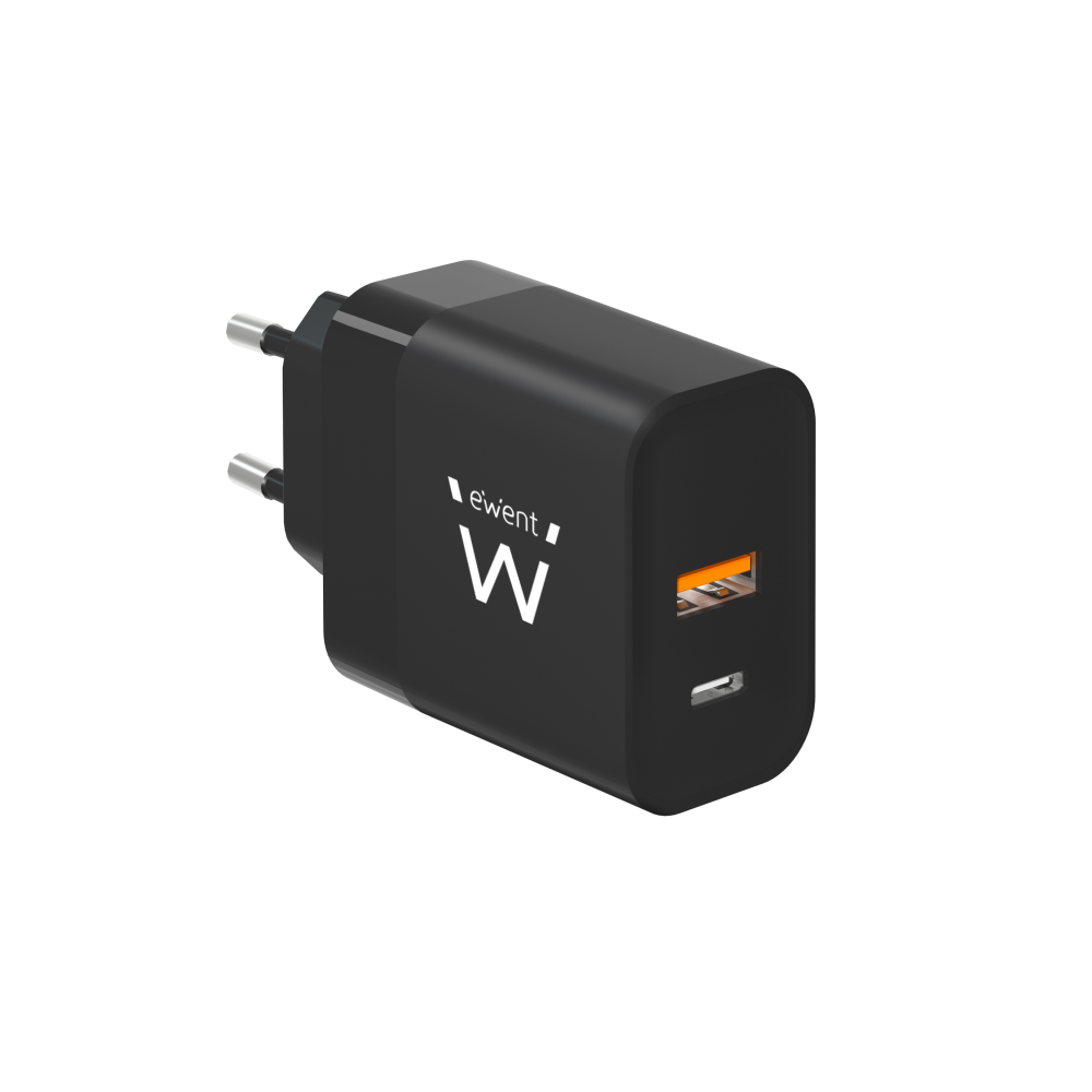 CARGADOR MOVIL EWENT RAPIDO USB-C/A 45W