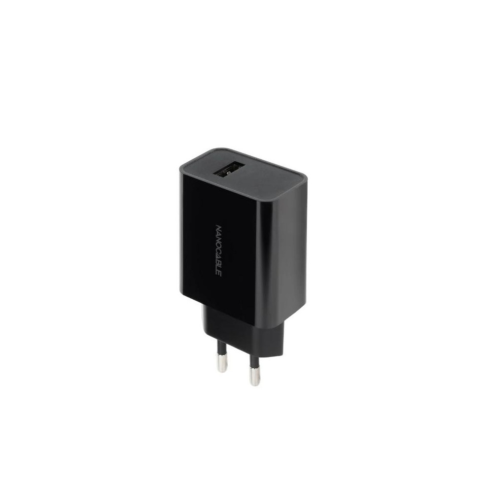 Nanocable cargador 1 x usb 5v-2.1a negro