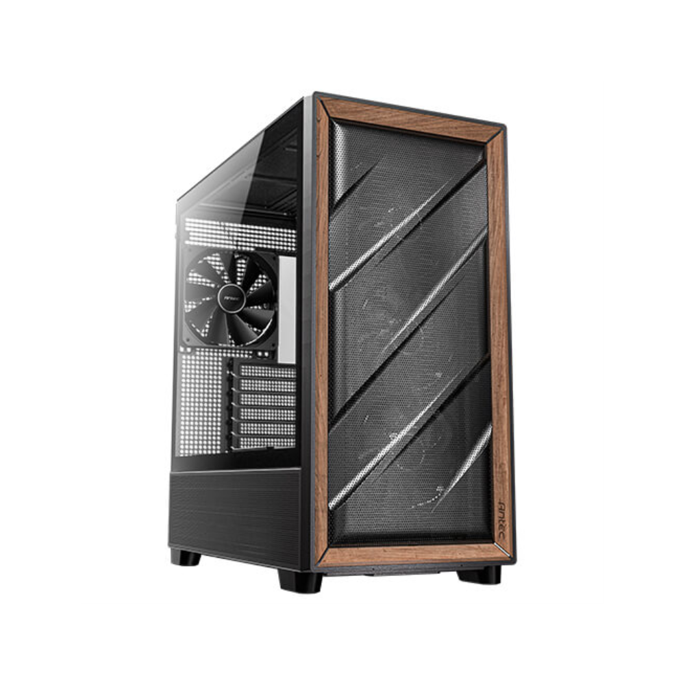 CAJA GAMING ANTEC FLUX E-ATX 2XUSB3.0 ,1XTYPE C 10GBPS S/F WOOD