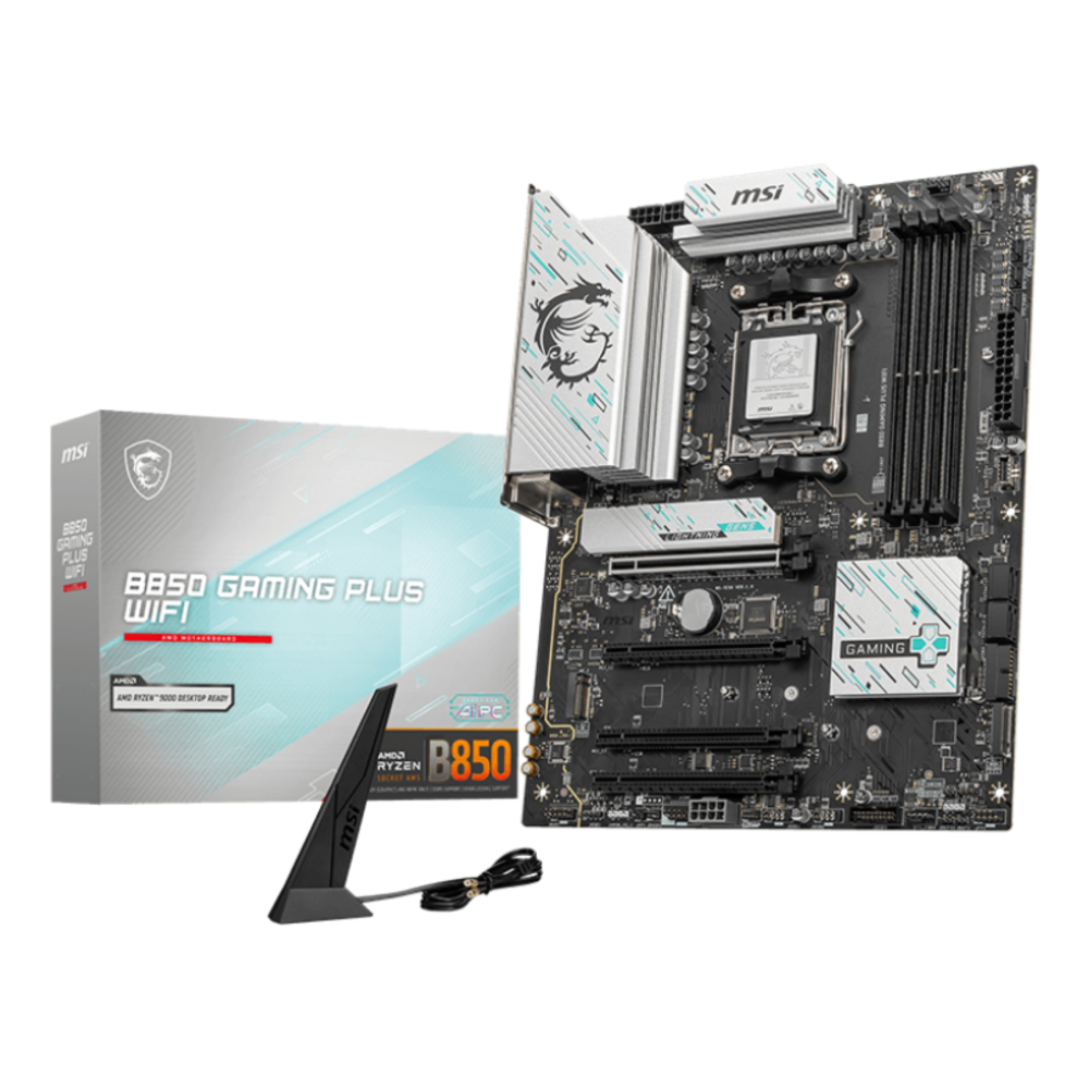 PLACA BASE MSI B850 GAMING PLUS WIFI PCI-E x16 Gen5, M.2 Gen5