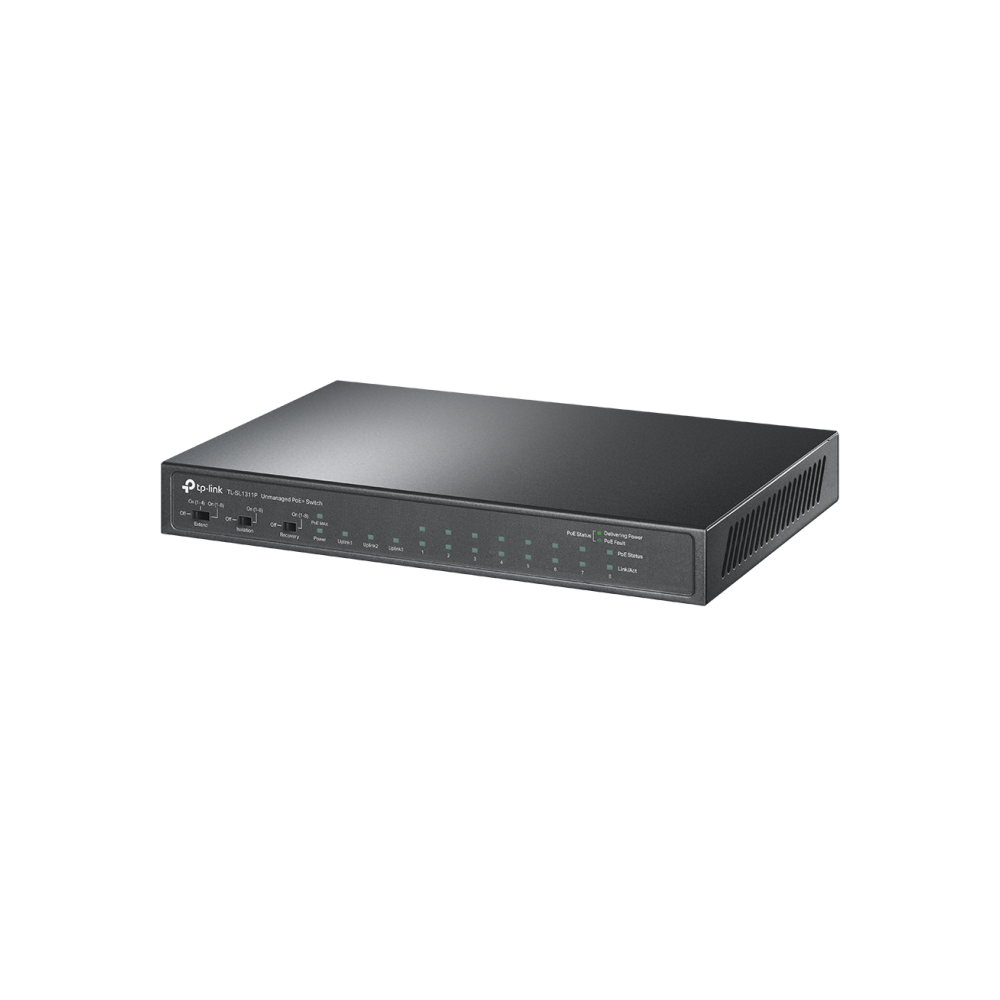 SWITCH TP-LINK NO GESTIONABLE 8 PORT 10/100 2 PORT GIGABIT 1 PORT SFP