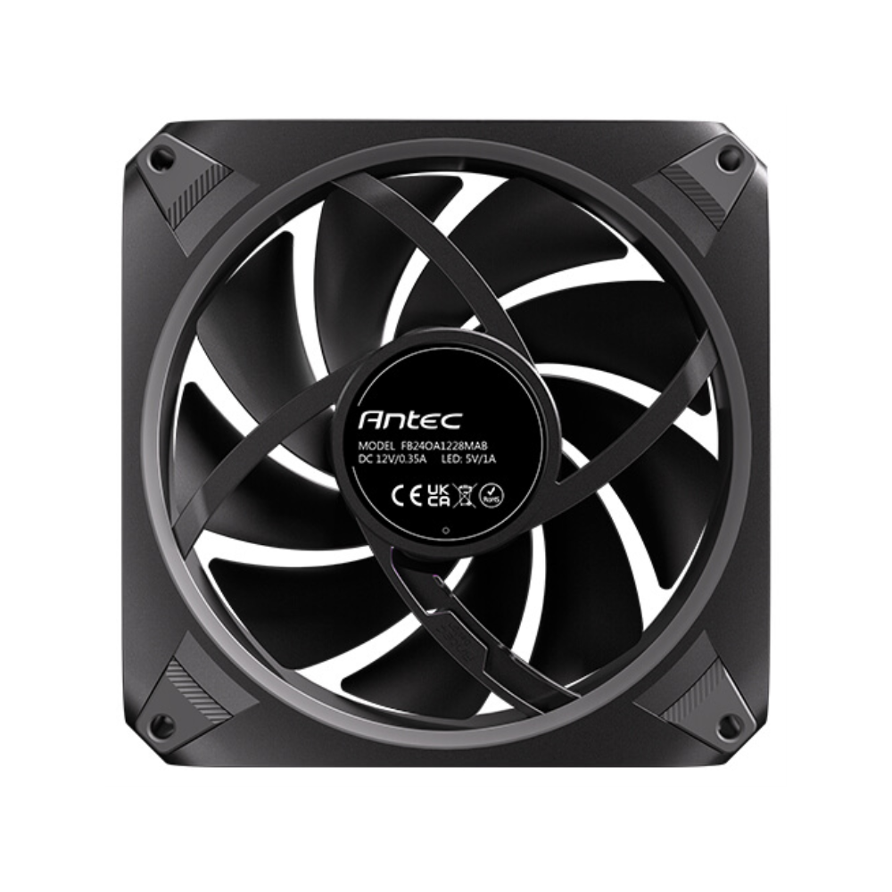 VENTILADOR CPU ANTEC ORBIT ARGB 3X VENT REVERSE 120MM RGB NEGRO