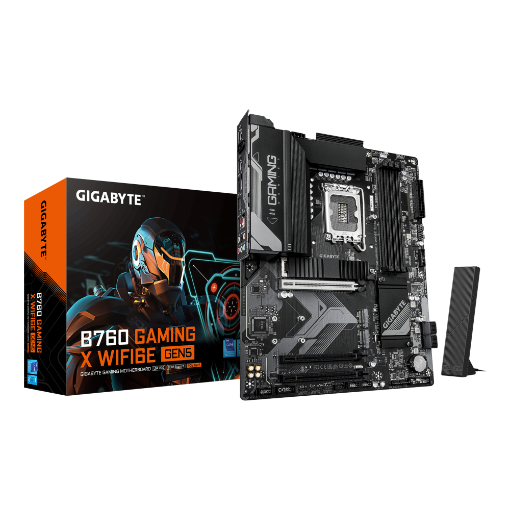 PLACA BASE GIGABYTE B760M G X WF6E 1700 ATX WiFi 6E PCIe 4.0 RGB 4XDDR5
