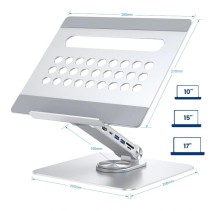 Ewent soporte giro 360º y dockingstation 7 en 1