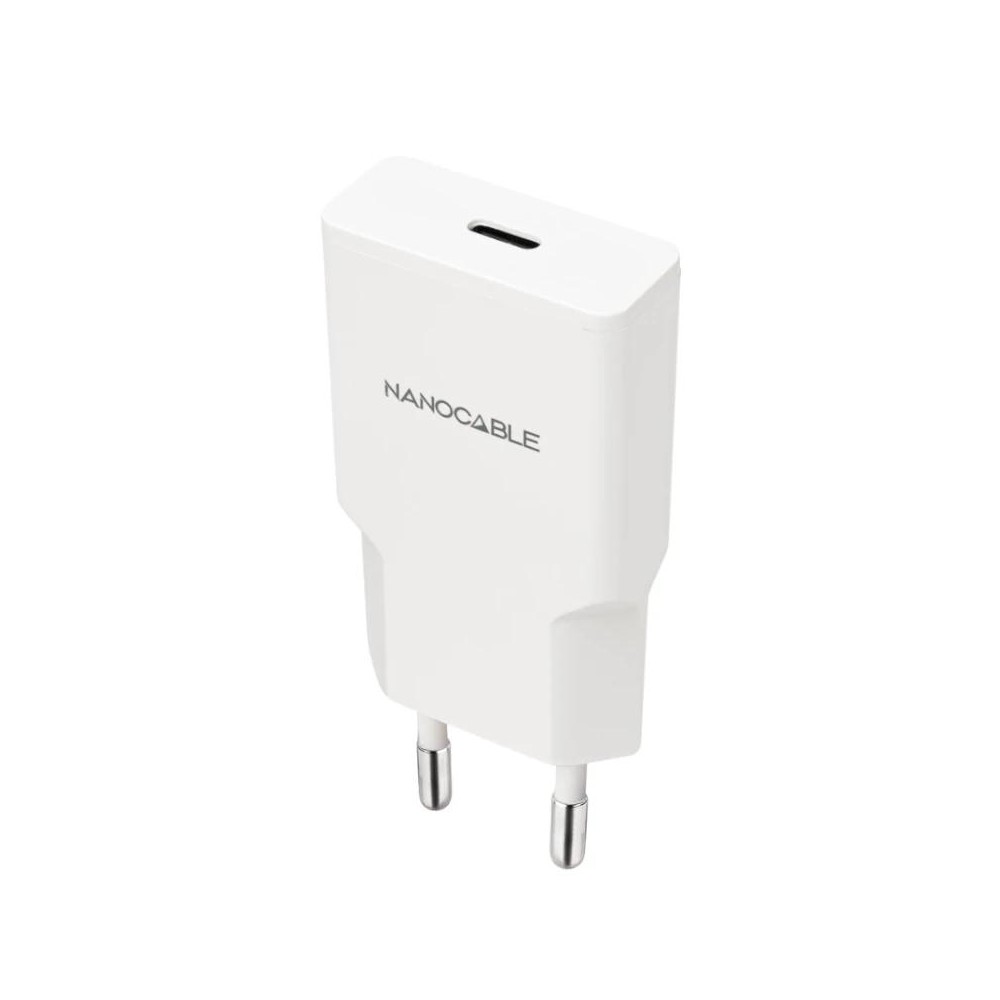 Nanocable cargador usb-c/pd 20w blanco