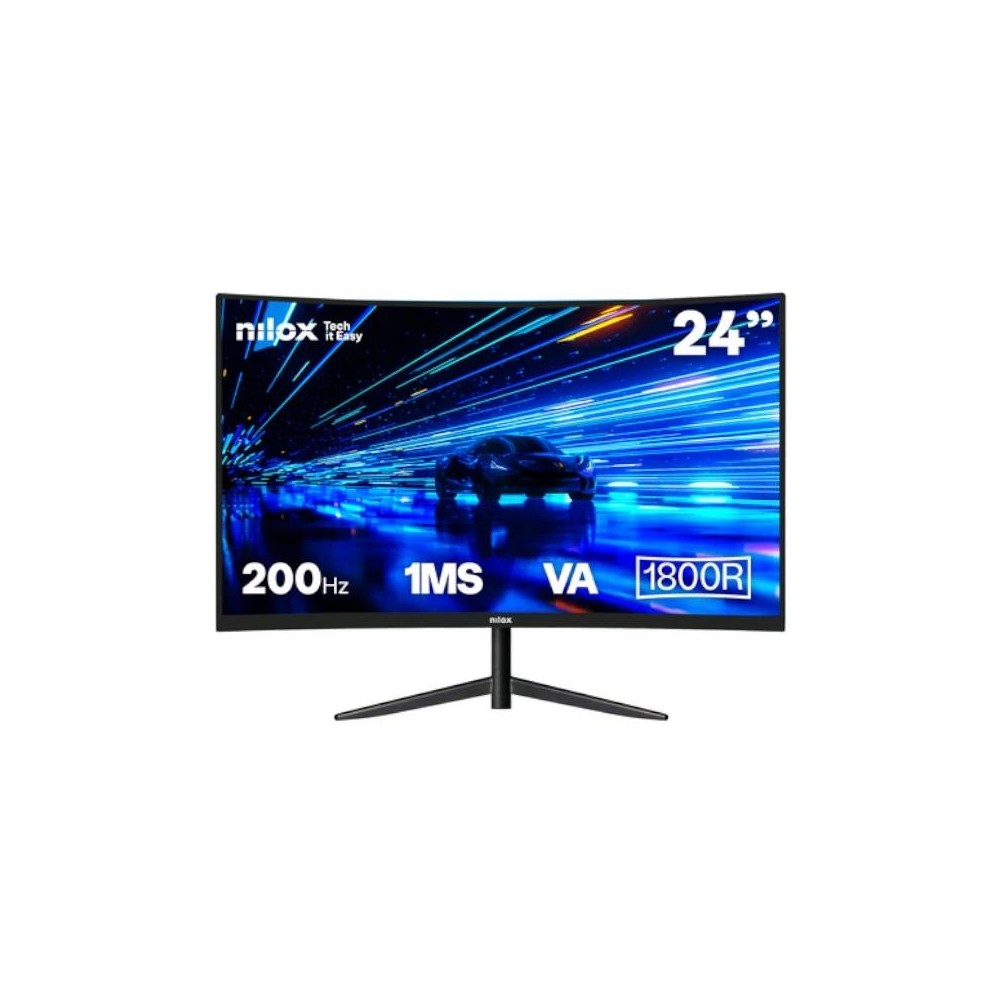 Nilox nxm24crv2001 monitor 24"va200hz hdmi dp curv