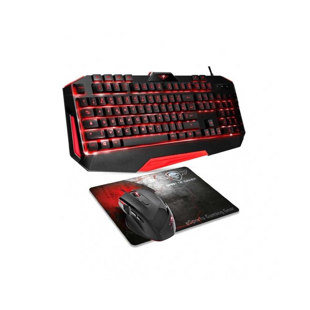 Spirit of gamer pack teclado+ rato+ alfombrilla