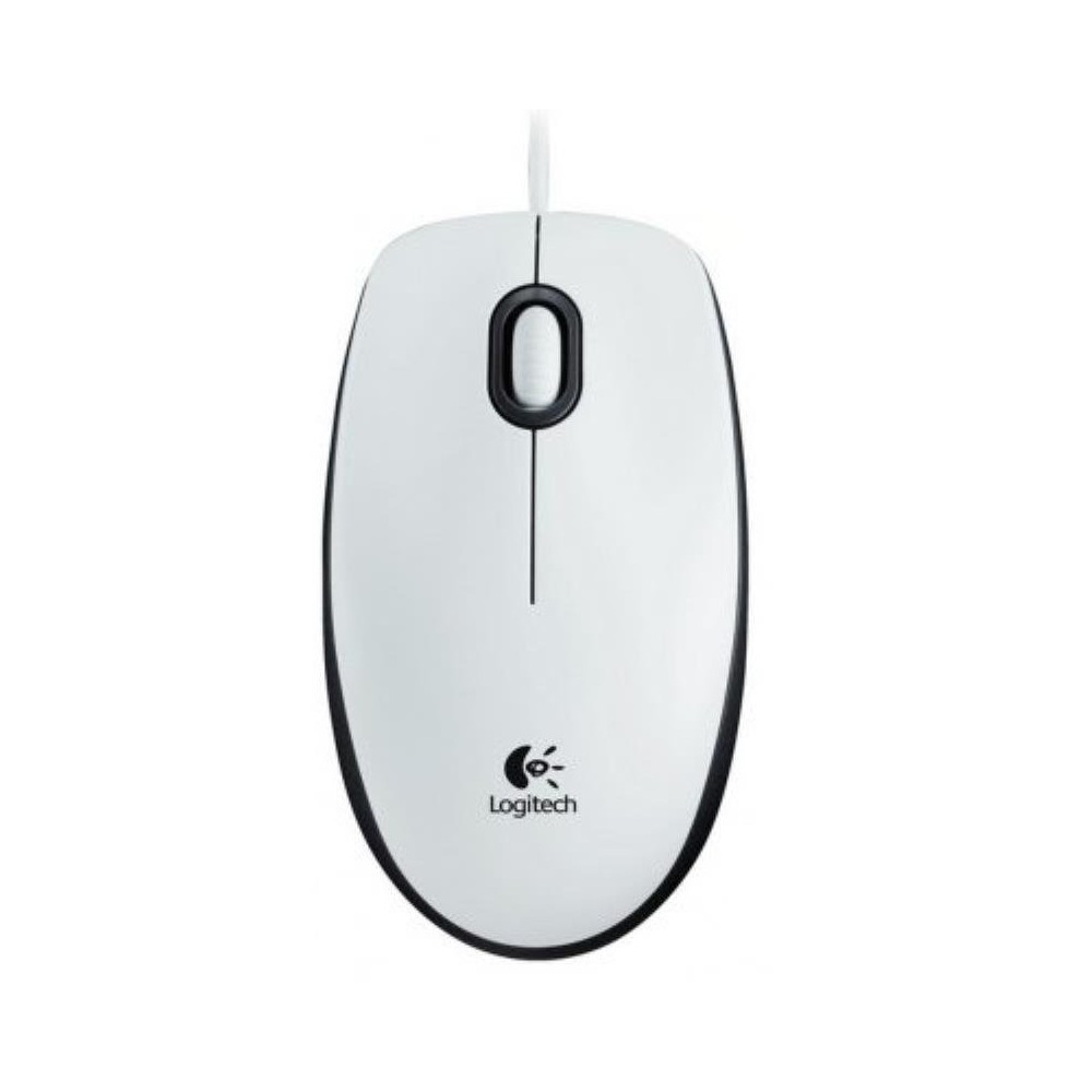Logitech b100 ratón blanco oem