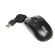 Iggual ratón retráctil com-basic-800dpi negro