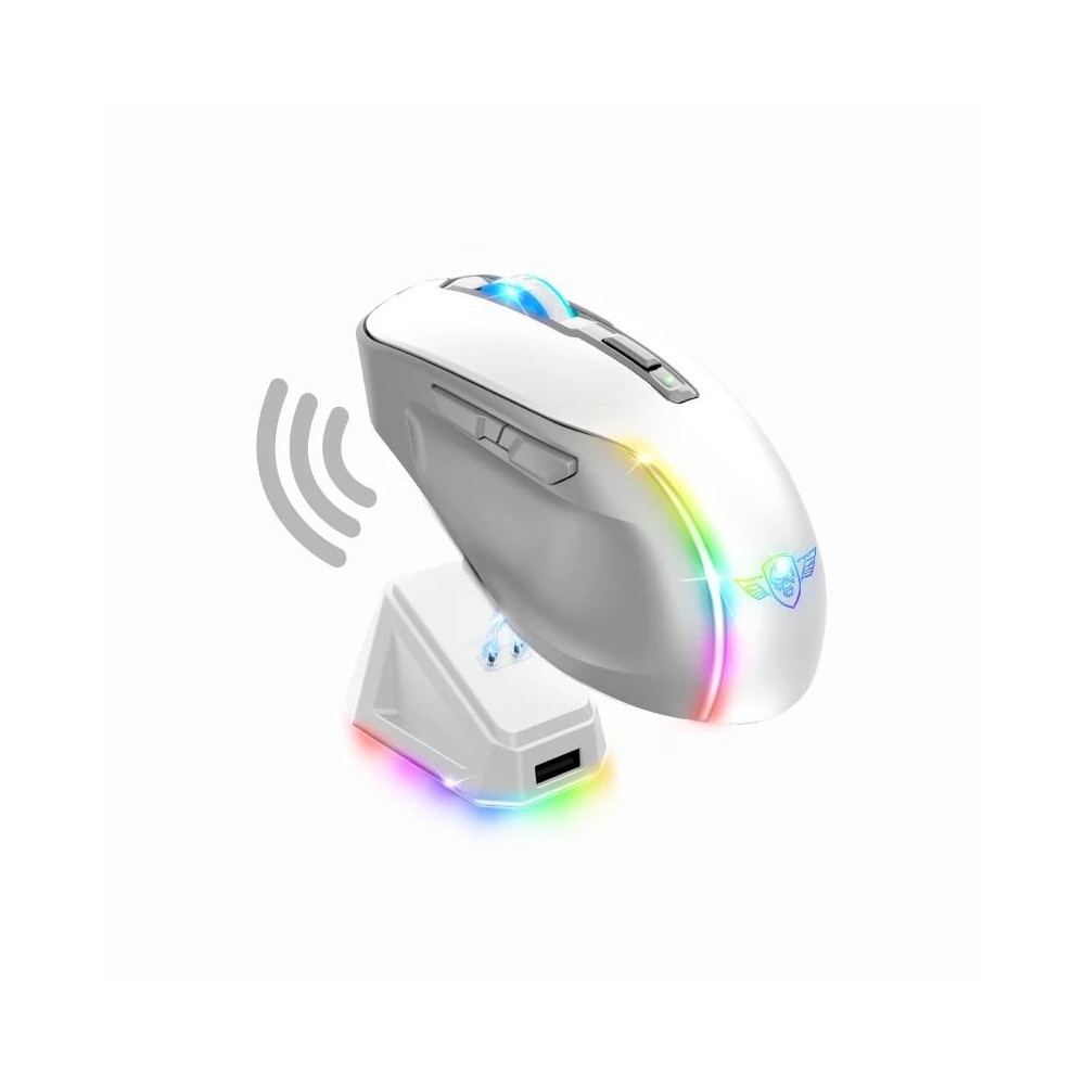 Spirit of gamer raton inalambrico elite m50 blanco