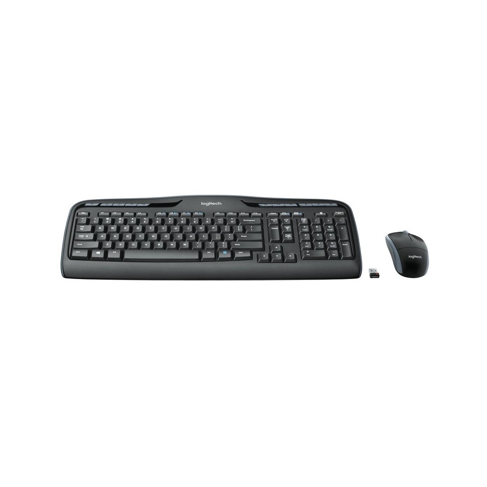 Logitech teclado+ ratón mk330 usb negro