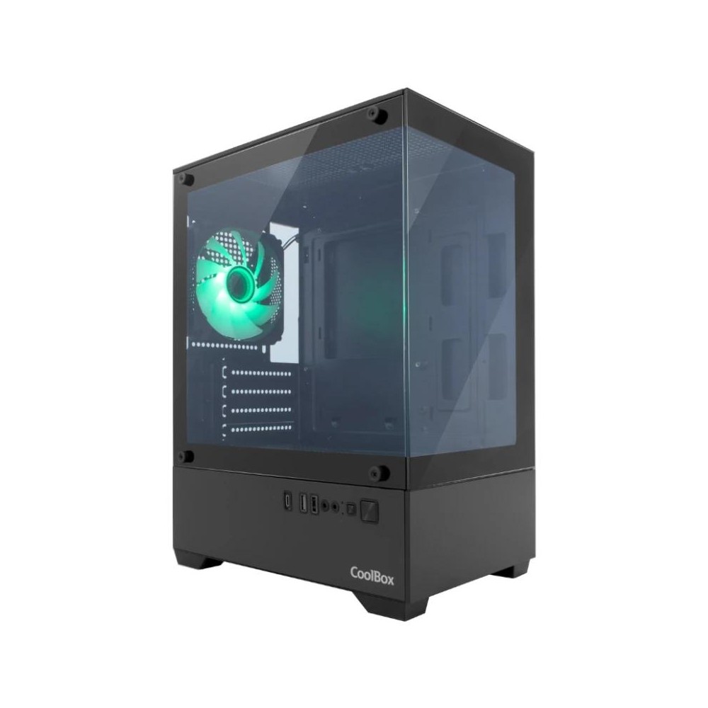Coolbox caja gaming matx gm200 v.lite s.fte argb n