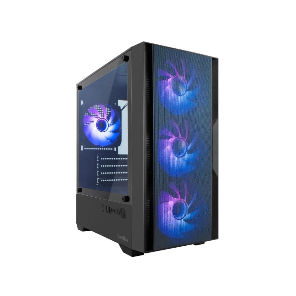 Coolbox caja gaming matx gm200 f.mesh s.fte argb n