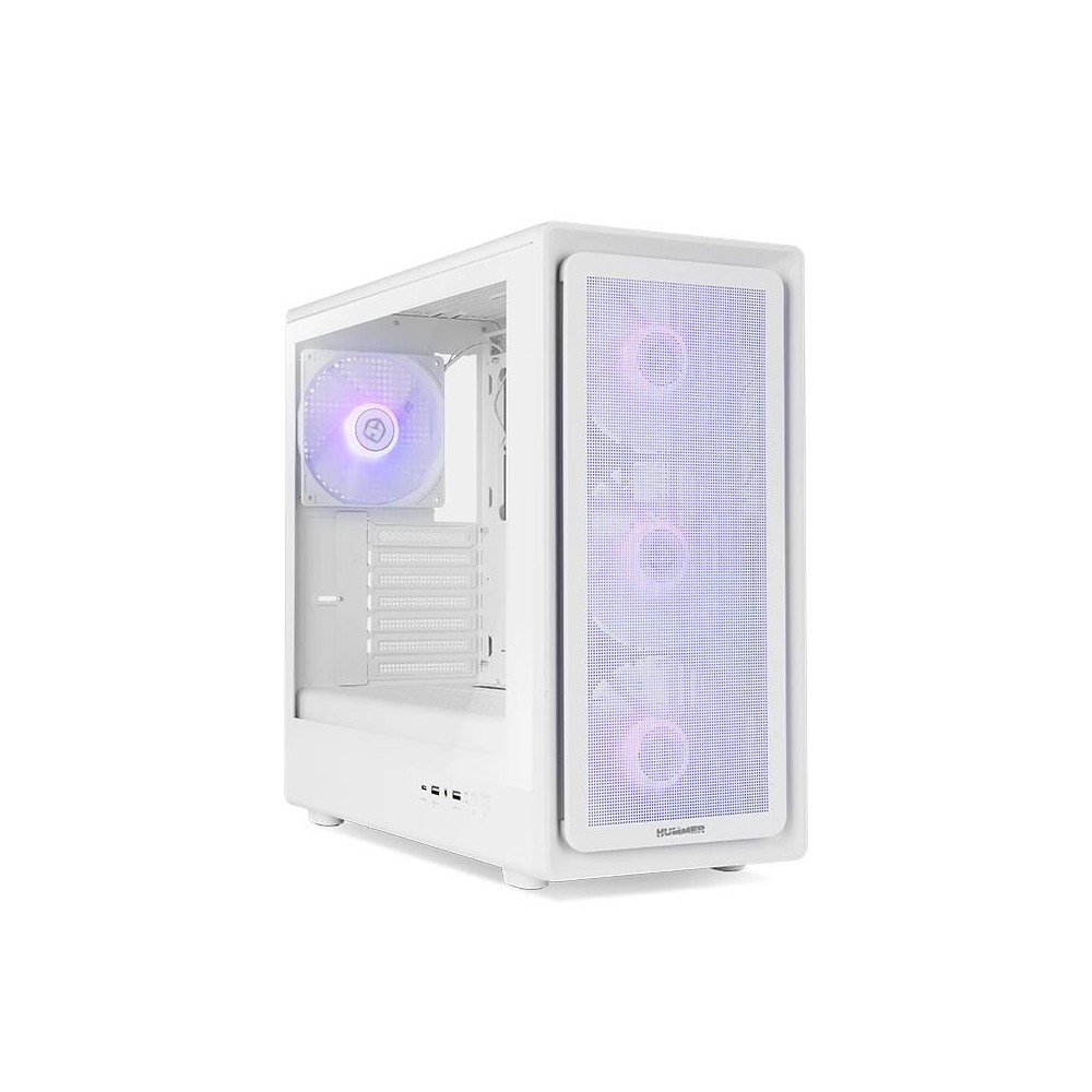Nox semitorre hummer aero hyperflow argb blanco