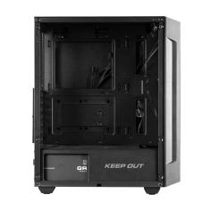Keep out caja m-atx ko xc-200 rgb usb3 black glass 2