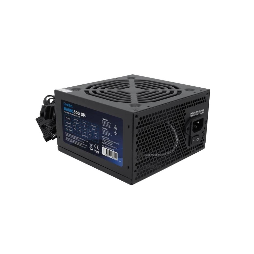 Coolbox fuente.alim 20+4 pin atx basic 500w