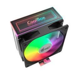 Coolbox gaming refrigerador cpu argb 4 heatpipes 2