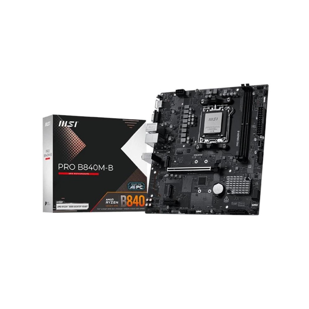Msi placa base pro b840m-b ddr5 matx