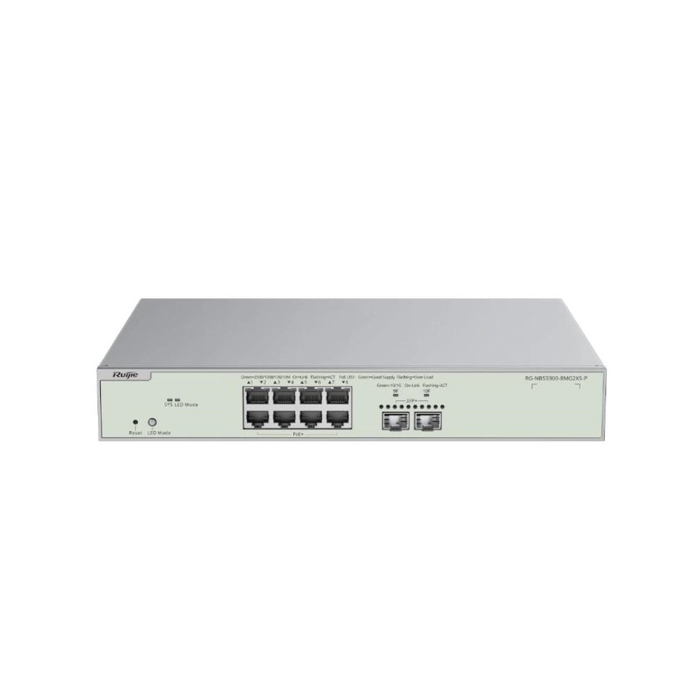 Reyee nbs3300-8mg2xs-p l2 8xmg poe 2xsfp+ 240w