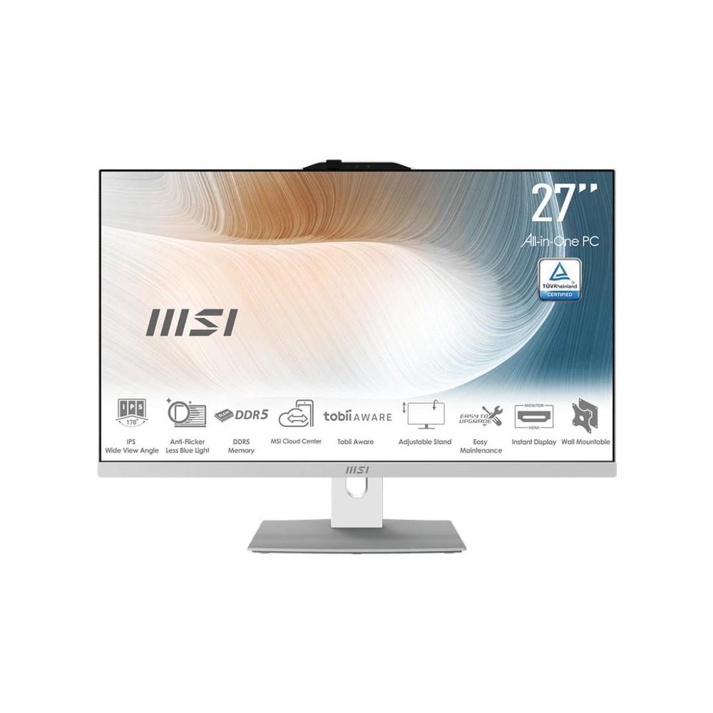 Msi am272p-1053es i7-150u 16gb 512 dos 27" blanco