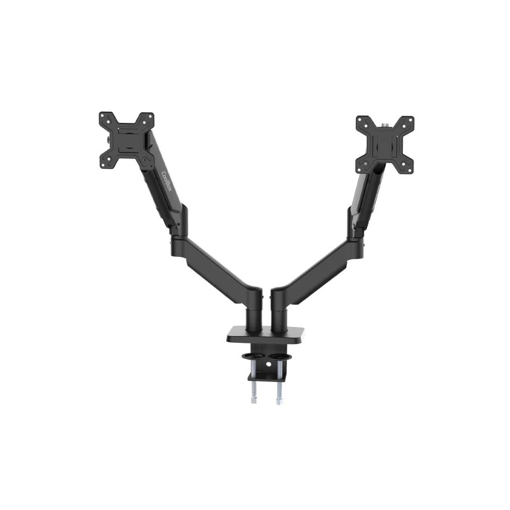 Coolbox soporte dos monitores brazo neumático