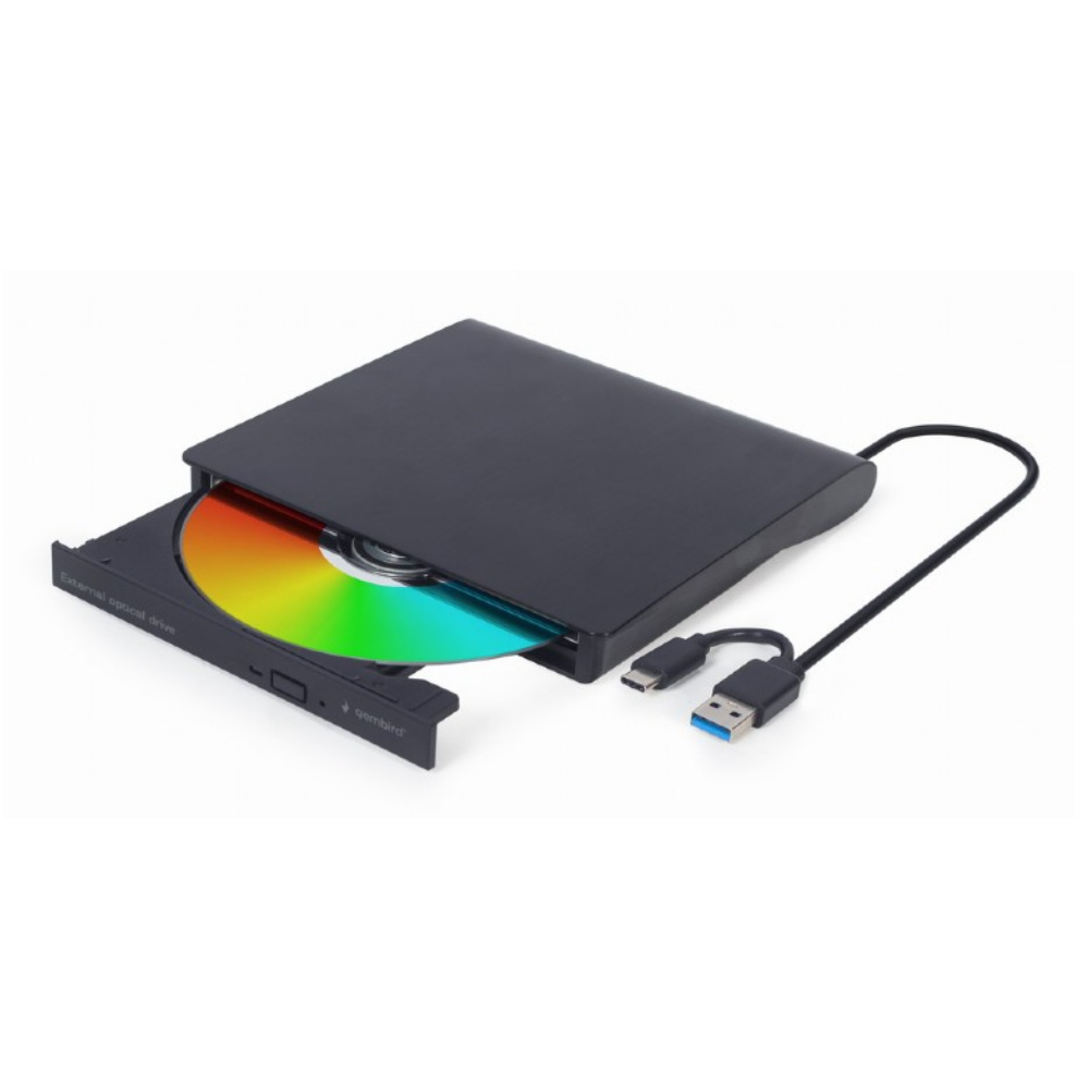 UNIDAD DE DVD USB EXTERNA GEMBIRD NEGRA