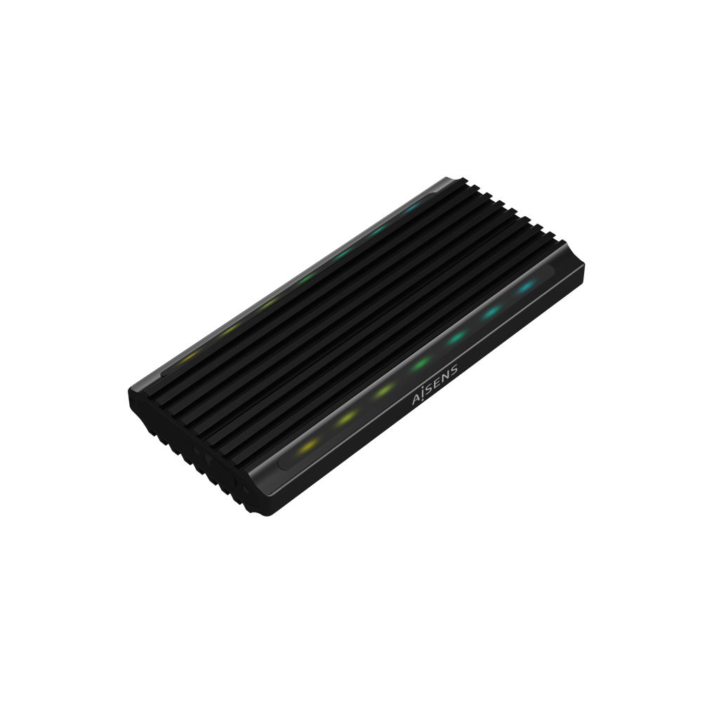 CARCASA HDD AISENS ASM2-RGB012B M.2 NEGRA