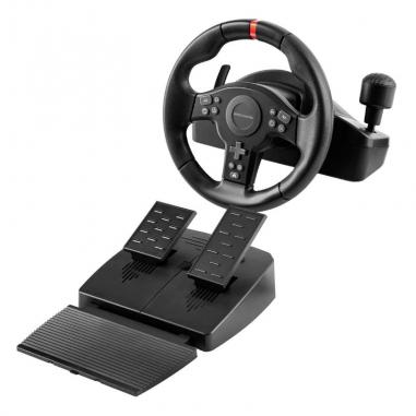 Mars gaming volante simulación carreras negro
