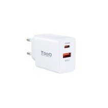 Tooq cargador de pared doble usb-c pd+ usb a