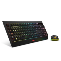 Krom kabala | kit teclado y ratón wireless rgb sp