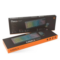 Krom kabala | kit teclado y ratón wireless rgb sp