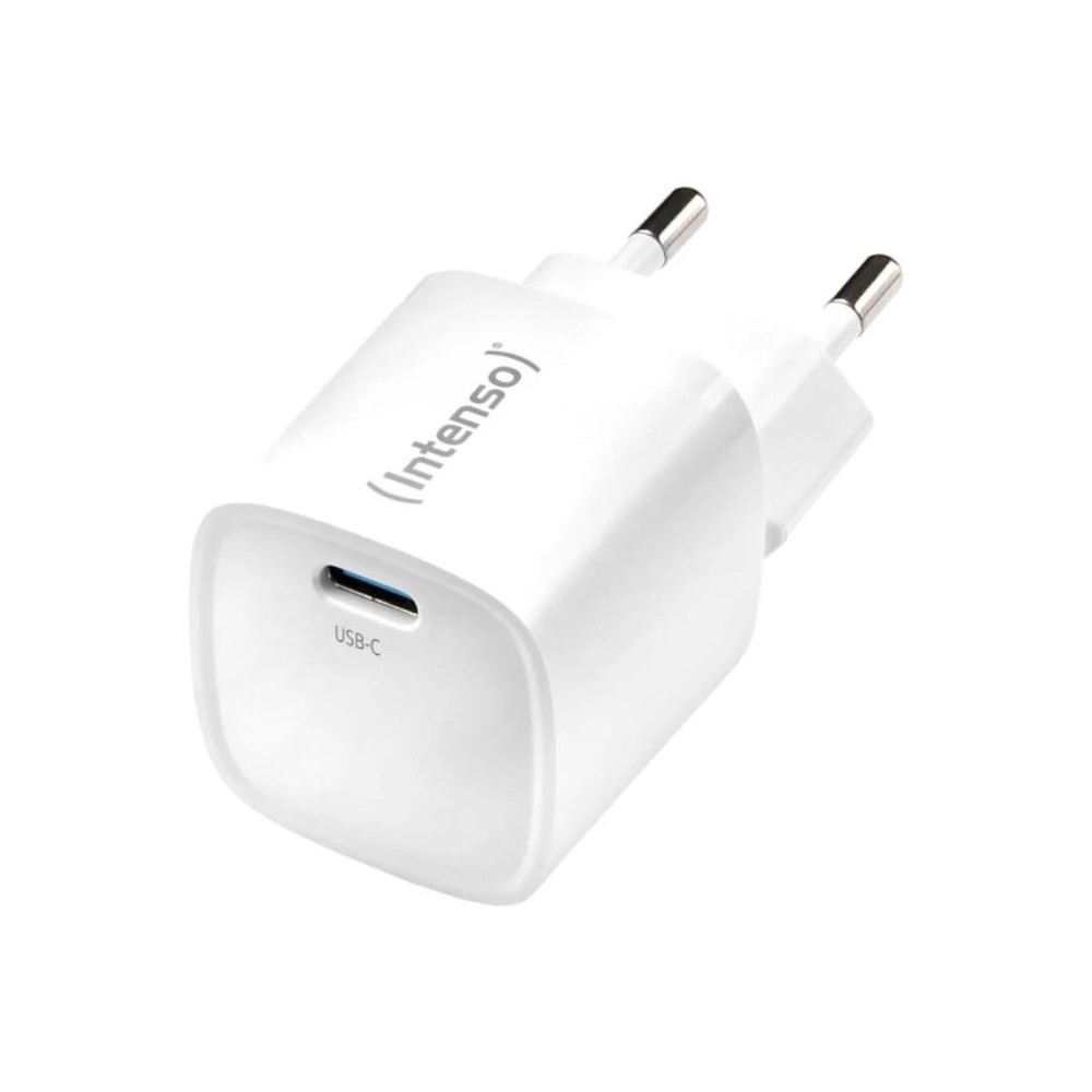 Intenso | cargador pared gan w30c² usb-c blanco