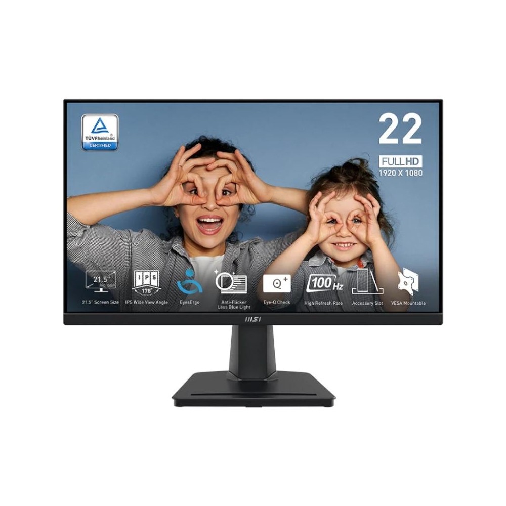 Msi pro mp225 e12vl monitor 22" fhd 120hz vga hdmi