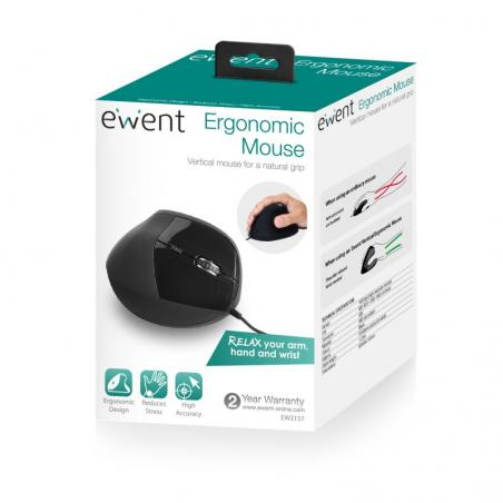 Ewent ew3157 ratón óptico vertical usb 2.0