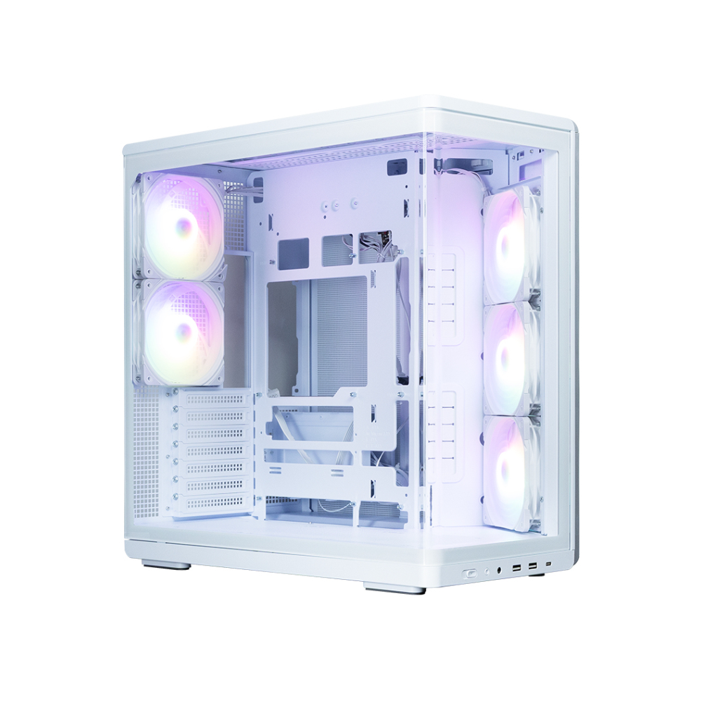 CAJA ZALMAN P60 WHITE ATX 3 XVENT 120MM ARGB 2XUSB 3.0 NEGRO S/N FUENTE