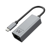 Ewent adaptador de red gigabit usb-c aluminio
