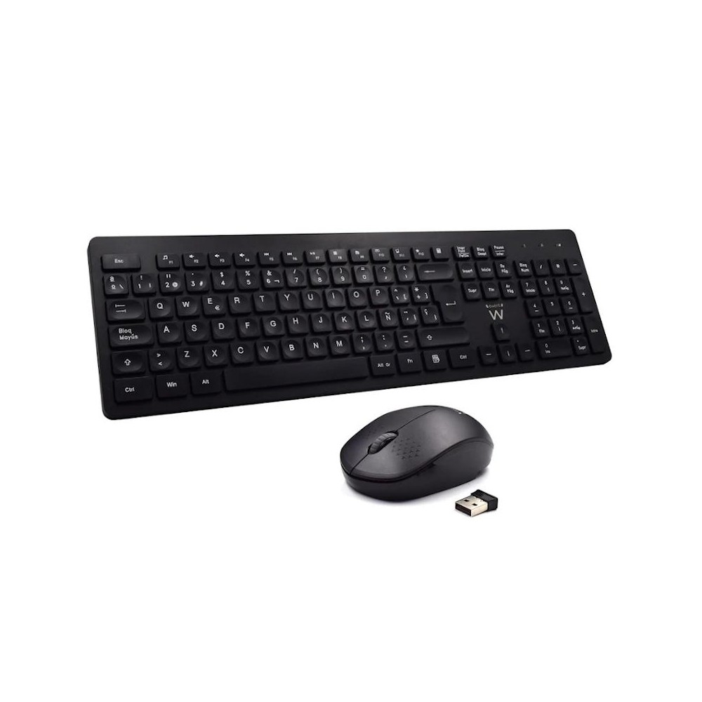 Ewent teclado+ratón inalámbrico ew3256 negro