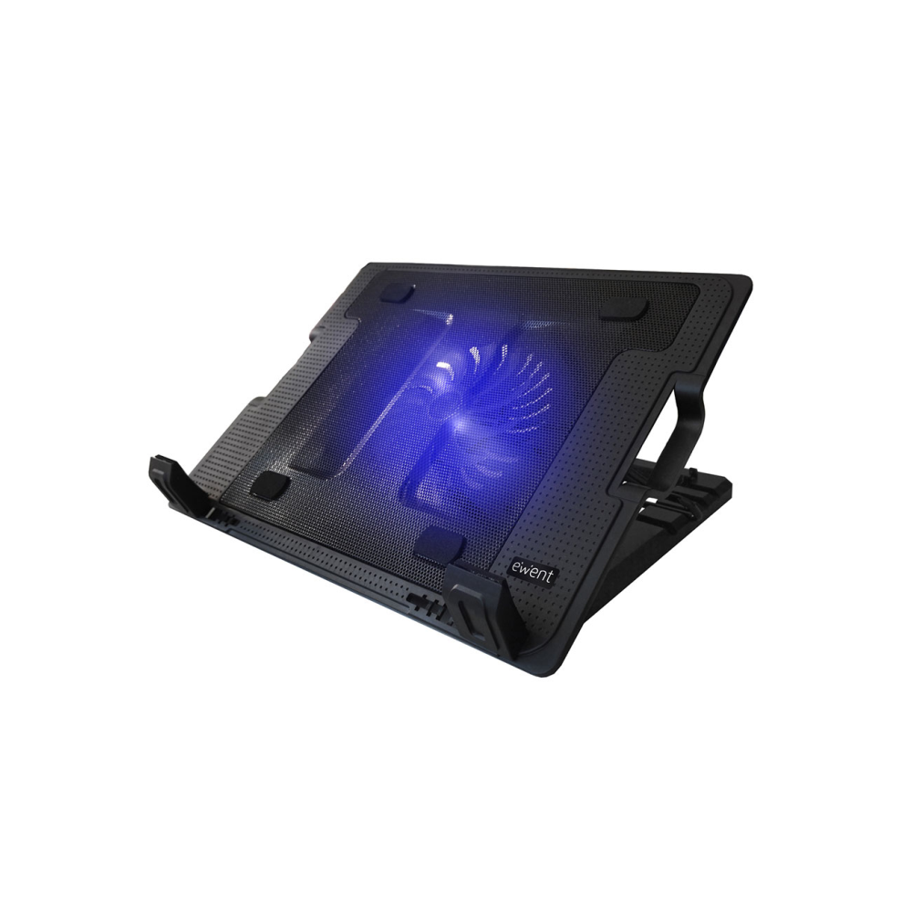 BASE EWENT PORTATIL+1 SILENT SPEED UP TO 17"- 2 PUERTOS USB